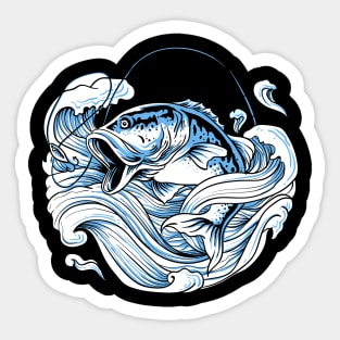 Fish In Water Sticker